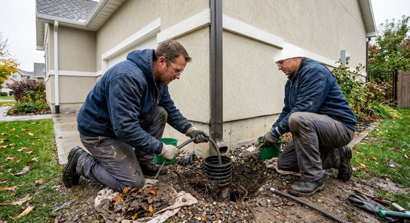 Downspout Blockage Removal in Baltimore, MD