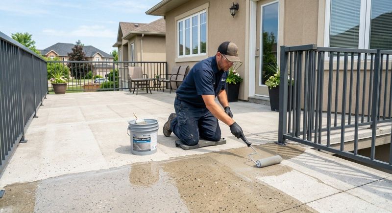 Porch Concrete Sealing in Puyallup, WA