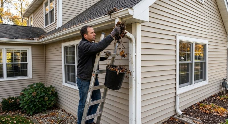Downspout Blockage Removal in Long Island, NY